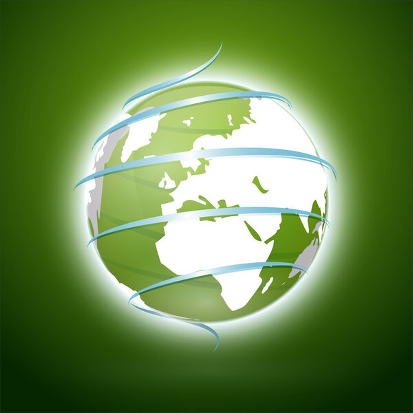 Green earth. Vector illustration