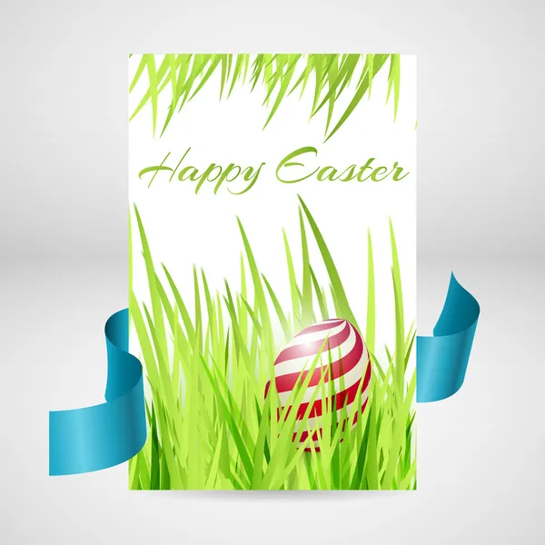 Greeting Card Happy Easter Eggs — Stock Vector
