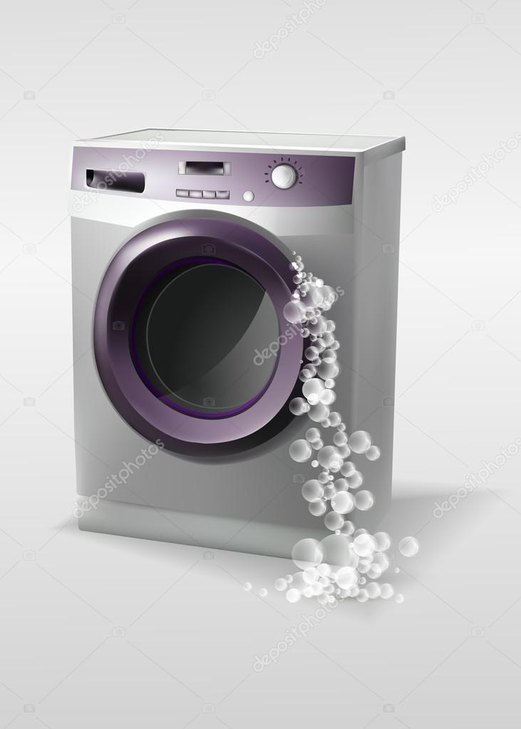 Washing machine with bubbles