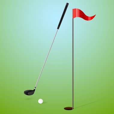 sport, Golf. Vector illustration clipart