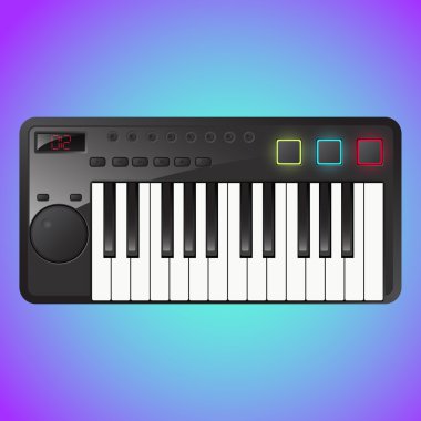 Synthesizer sign,  vector illustration   clipart