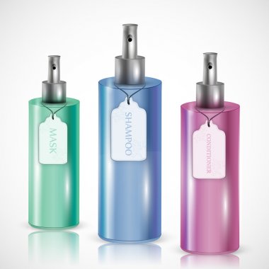 jel, köpük veya sıvı sabun dispenseri pompa plastik şişe. vektör