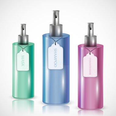 Gel, Foam Or Liquid Soap Dispenser Pump Plastic Bottle. Vector clipart