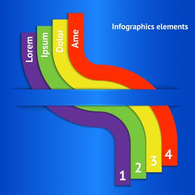 Colorful vector background with numbers. clipart