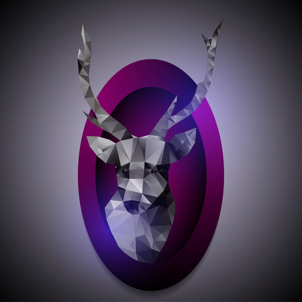 векторная иллюстрация оленя