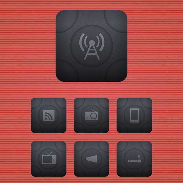 Векторные иконки связи
 