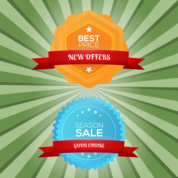 Special offer stickers. Vector illustration