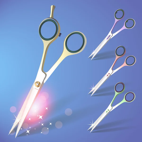 Scissors Vektor Set Vektor Illustration — Stockvektor