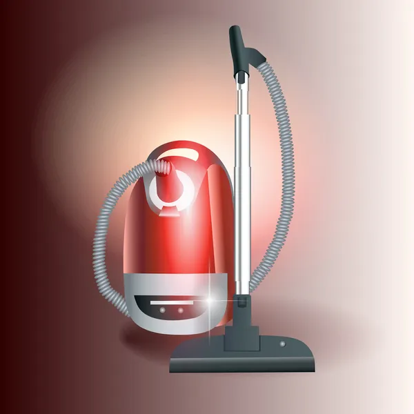 Vacuum Cleaner Isolated White Background Vector Illustration — Stock Vector