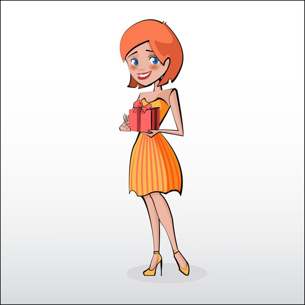 Vector illustration of woman
