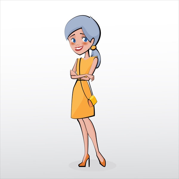 Vector illustration of woman