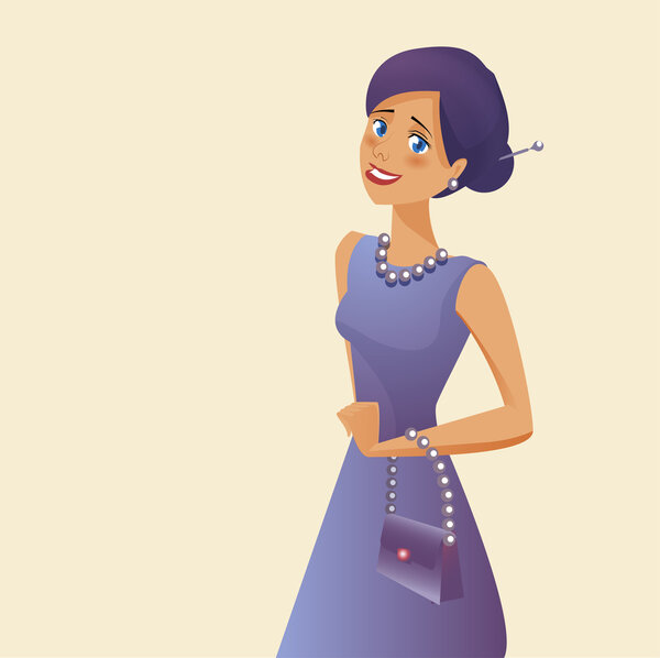 Vector illustration of woman