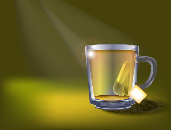 Tea cup vector illustration