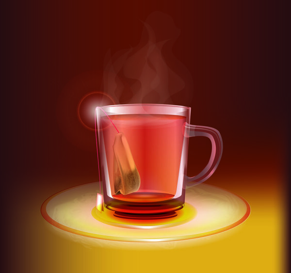 Векторная иллюстрация чашки чая

