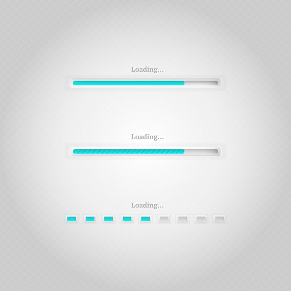 Полосы векторной нагрузки, векторная иллюстрация
  