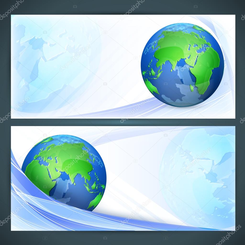 Stylized vector globe. Illustration