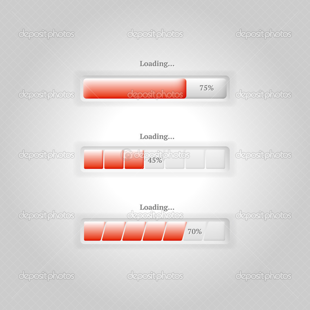 Vector loading bars,  vector illustration  