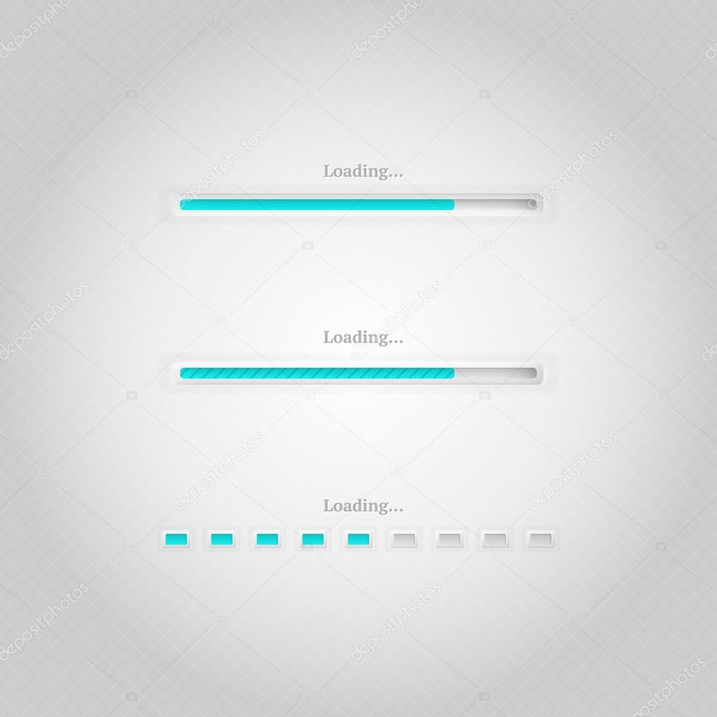 Vector loading bars,  vector illustration  