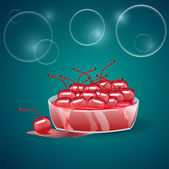 Vector illustration. Cherries,  vector illustration  