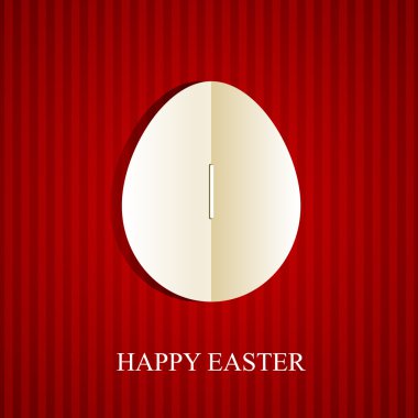 Happy easter card,  vector illustration   clipart