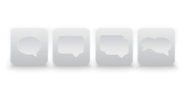 konuşma balonları Icon set