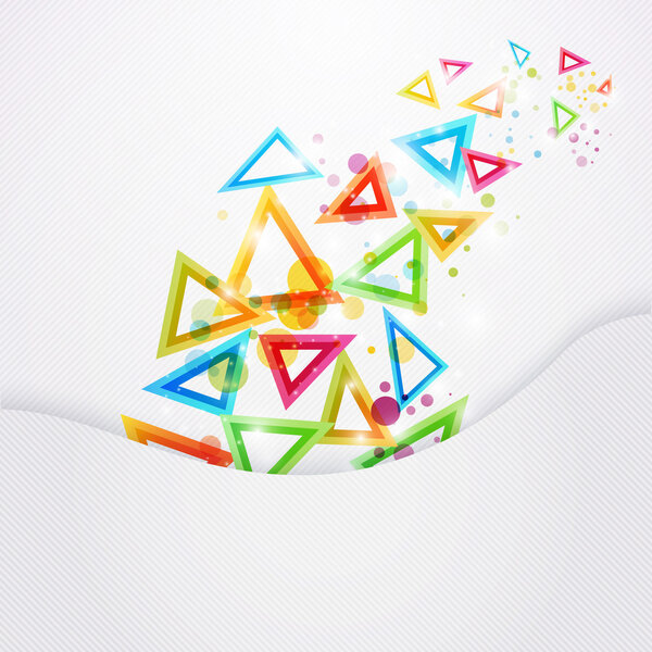 Compositions of colored triangles