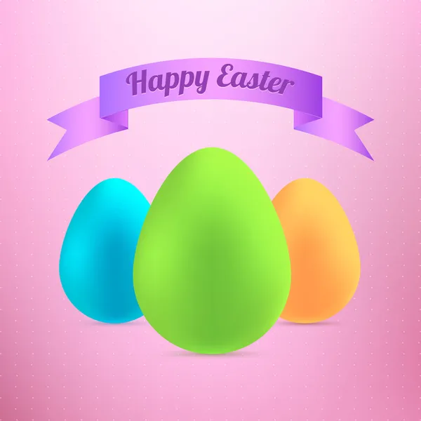 Velikonoční Vajíčko Cedulkou Vektorové Ilustrace — Stockový vektor