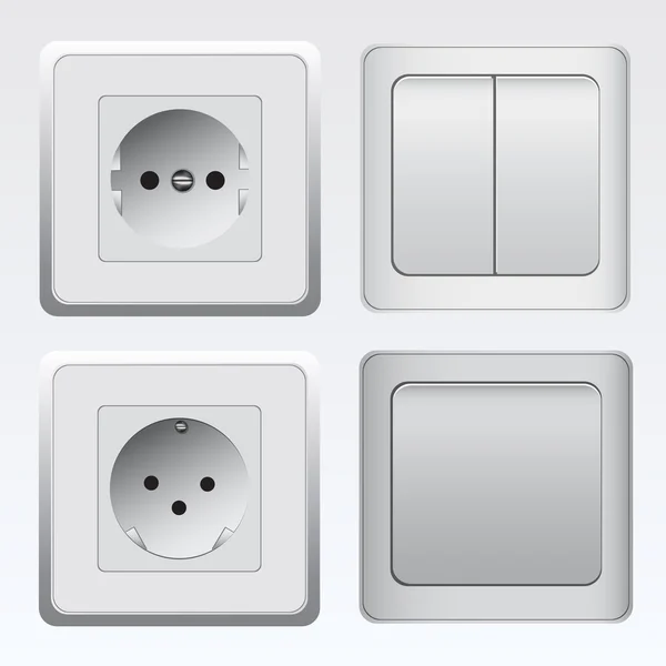 Växlar Och Sockets Set — Stock vektor