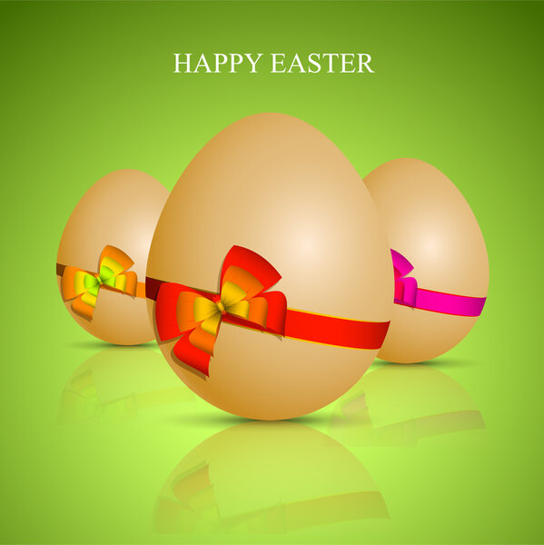 Happy easter card,  vector illustration  