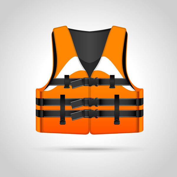 Life vest illustration,  vector illustration  