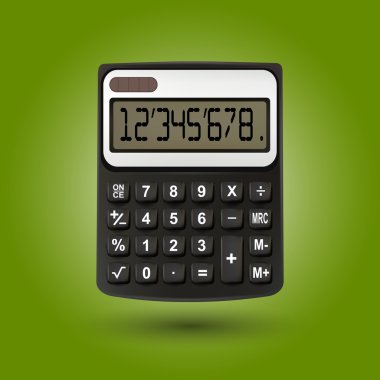 Vector calculator,  vector illustration   clipart