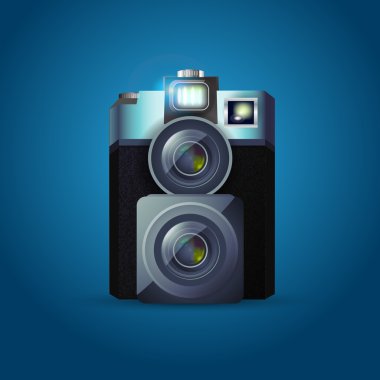 Photo camera illustration,  vector illustration   clipart