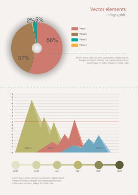 Infographic elemanları. vektör çizim.