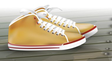 male Sneakers. Vector illustration. clipart