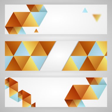 Abstract background with triangles. clipart