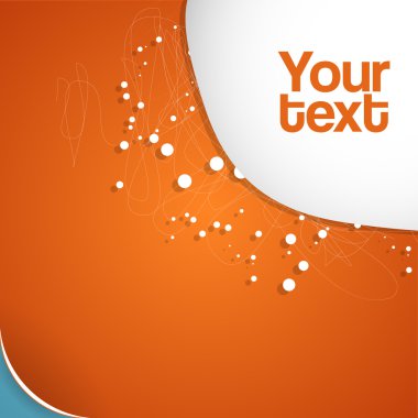 Vector abstract orange background. clipart