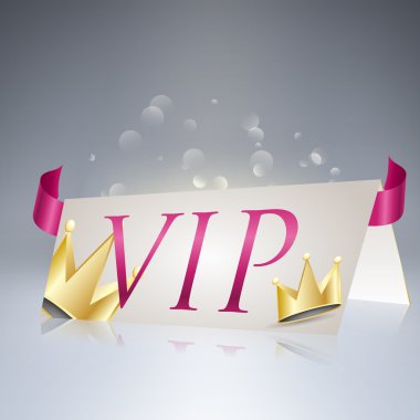 VIP card. Vector illustration. clipart