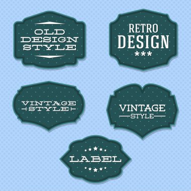 Vintage retro labels,  vector illustration   clipart