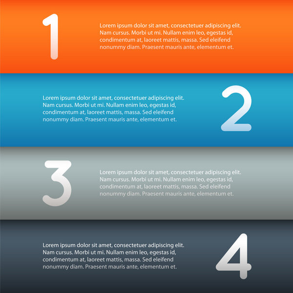 Vector lines with numbers