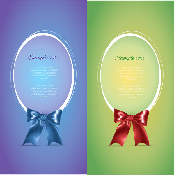 Векторные рамки с луком
