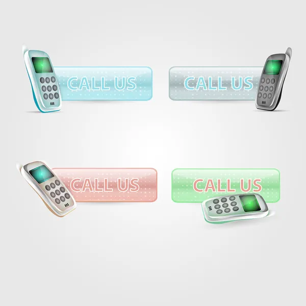 Call Button Set — стоковый вектор