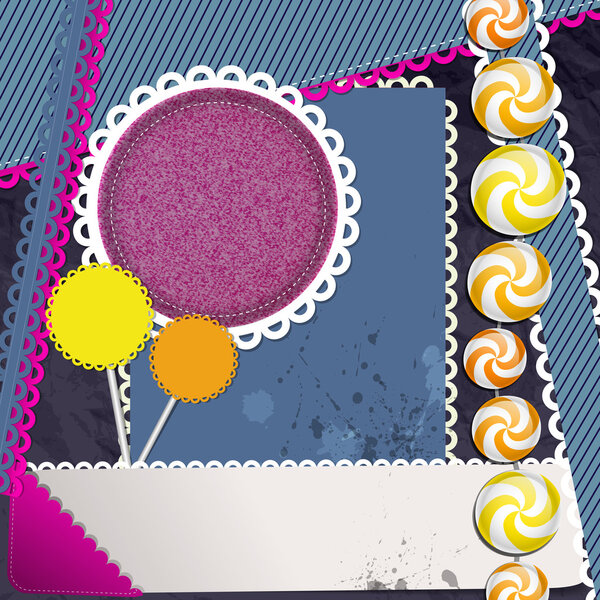 Scrapbook elements,  vector illustration  