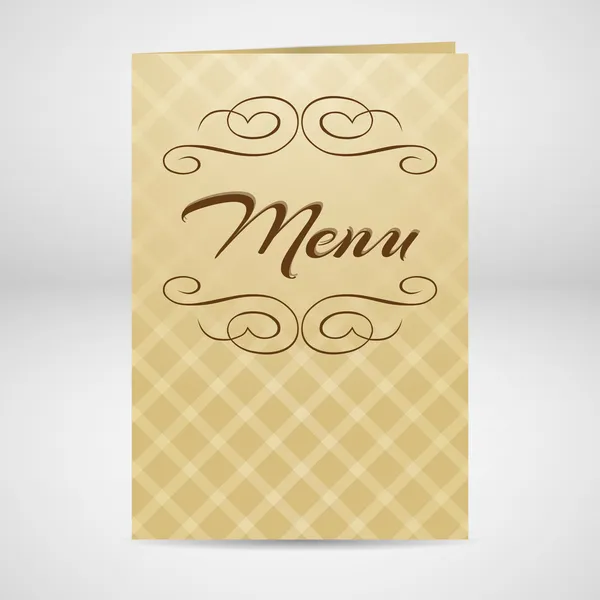 Carte Conception Menu Restaurant — Image vectorielle