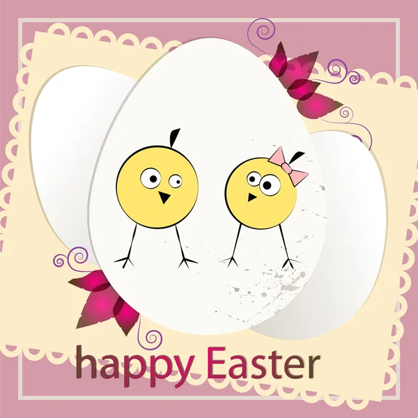 Boldog Húsvéti Kártyát Vektor Illusztráció Vektor Grafikák