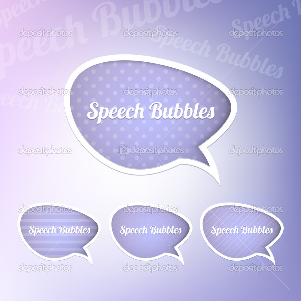 Group of speech bubbles