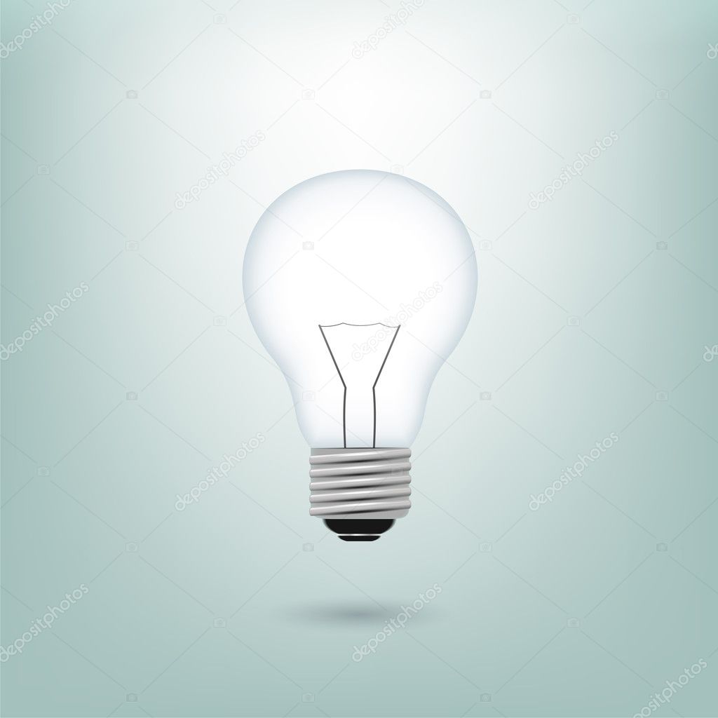 Vector bulb,  vector illustration  