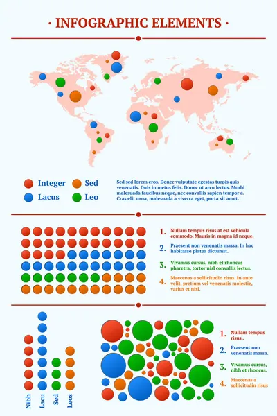 Elementos Infográficos Ilustración Vectorial — Archivo Imágenes Vectoriales