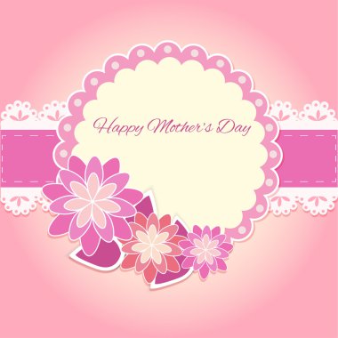 Happy mother day background. Vector illustration clipart