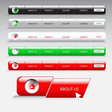 Vektör web sitesi şablonu, vektör çizim  