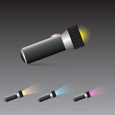 Vector Flashlight. vector illustration  clipart